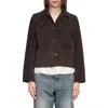 Zadig & Voltaire Lessa Heavy Suede Jacket In Brown