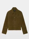 Zadig & Voltaire Womens Treillis Lessa Suede Leather Jacket In Multi