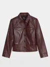 Zadig & Voltaire Liam Leather Jacket In Multi