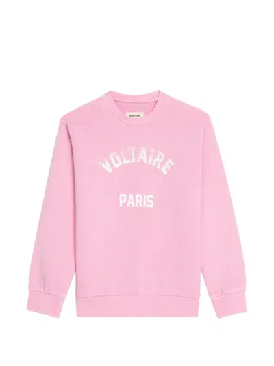 Zadig & Voltaire Long-sleeve Sweatshirt In Pink