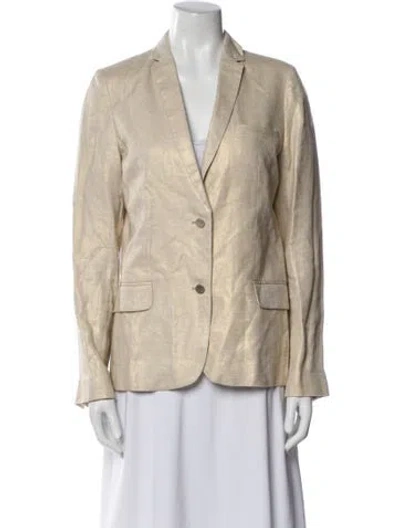 Pre-owned Zadig & Voltaire Linen Blazer In Neutral