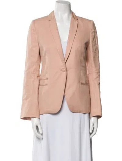 Pre-owned Zadig & Voltaire Linen Blazer In Pink