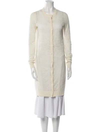 Pre-owned Zadig & Voltaire Linen Crew Neck Sweater In Neutral