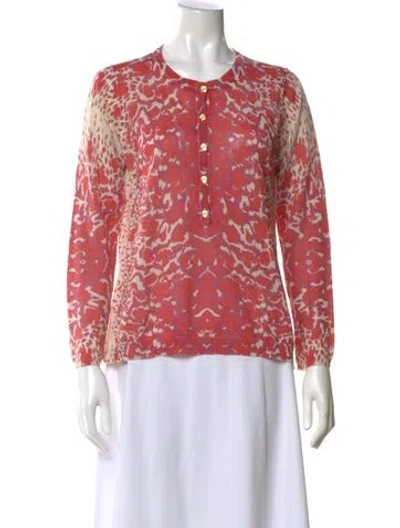 Pre-owned Zadig & Voltaire Linen Floral Print Sweater In Multi