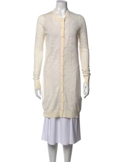Pre-owned Zadig & Voltaire Linen Patterned Sweater In Neutrals