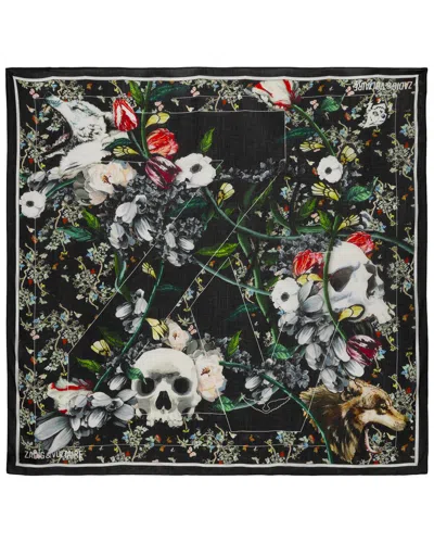 Zadig & Voltaire Lita Vanite Scarf In Black