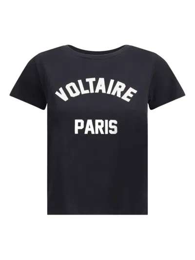 Zadig & Voltaire Alys Voltaire Print T-shirt In Black