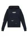 Zadig & Voltaire Logo Detail Hoodie In Blue