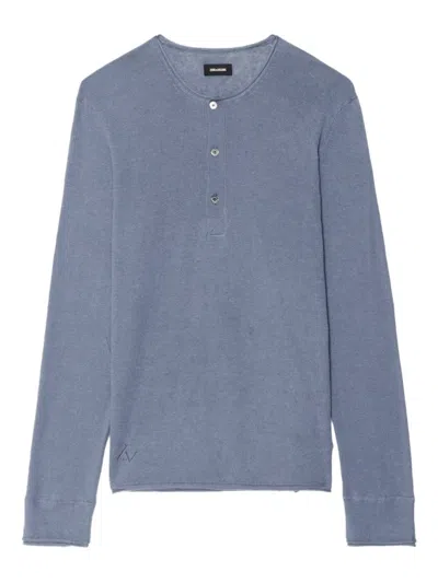 Zadig & Voltaire Pullover Mit Logo In Blue
