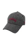 Zadig & Voltaire Logo-embroidered Checked Cap In Gray