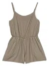 Zadig & Voltaire Logo-embroidered Cotton Playsuit In Green