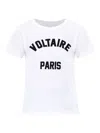 Zadig & Voltaire Alys Voltaire Paris Cotton Graphic T-shirt In White