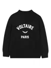 Zadig & Voltaire Logo Intarsia Knit Sweater In Black