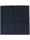 Zadig & Voltaire Logo Jacquard Sarf In Blue