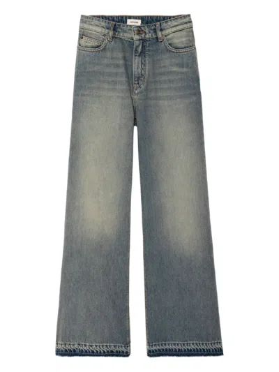 Zadig & Voltaire Logo-patch Jeans In Blue