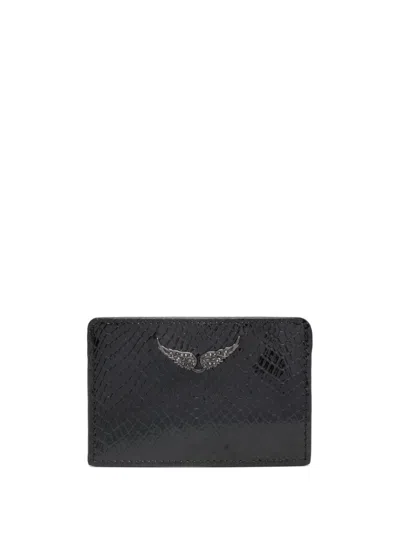 Zadig & Voltaire Zv Pass Glossy Wild In Black