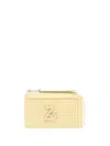 Zadig & Voltaire Logo-plaque Medium Leather Wallet In Joy Yellow