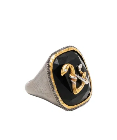 Zadig & Voltaire Logo Plaque Ring In Transparent