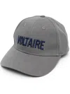 Zadig & Voltaire Logo-print Baseball Cap In Grau