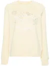 Zadig & Voltaire Women's Logo Embroidered Crewneck Sweatshirt In Gelb