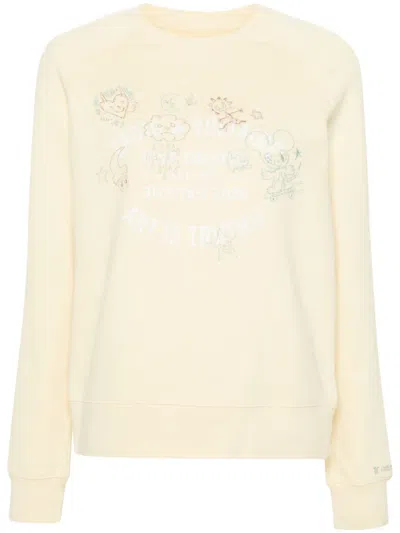 Zadig & Voltaire Women's Logo Embroidered Crewneck Sweatshirt In Shea