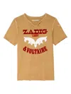 Zadig & Voltaire T-shirt Mit Logo-print In Brown