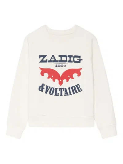 Zadig & Voltaire Sweatshirt Mit Logo-print In White