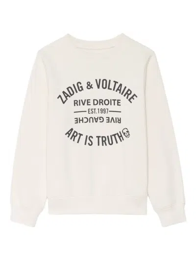 Zadig & Voltaire Sweatshirt Mit Logo-print In White