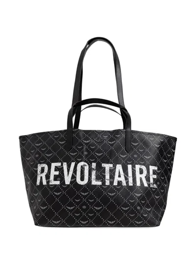 Zadig & Voltaire Logo-print Tote Bag In Black
