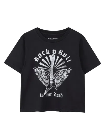 Zadig & Voltaire Logo T-shirt For Girls In Black