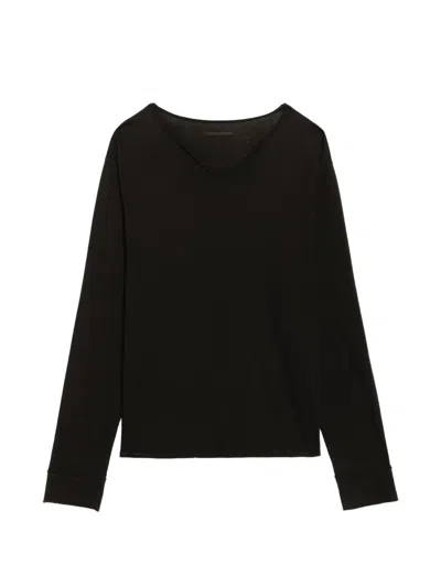 Zadig & Voltaire Logo-print Long-sleeve T-shirt In Black