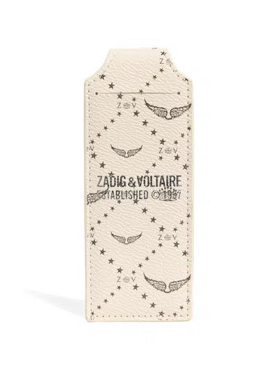 Zadig & Voltaire Logo-print Luggage Tag In Neutral
