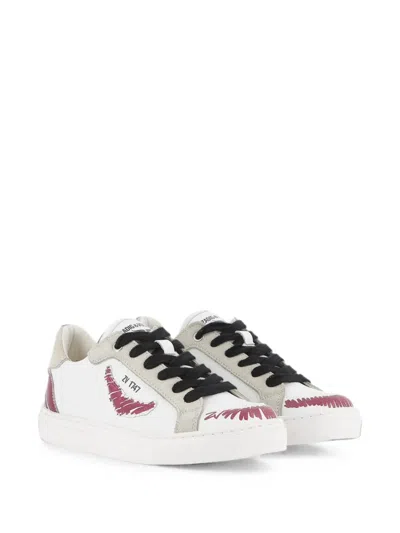 Zadig & Voltaire Kids' Logo-print Sneakers In Multi