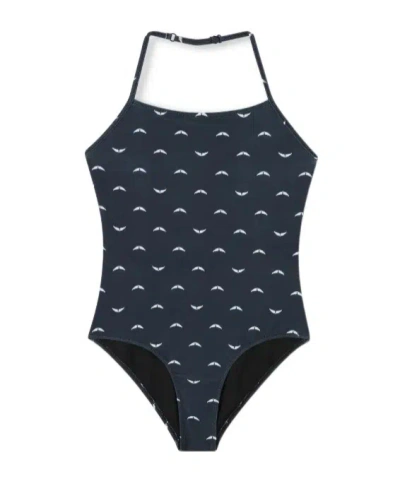 Zadig & Voltaire Kids' Logo-print Swimsuit In Black
