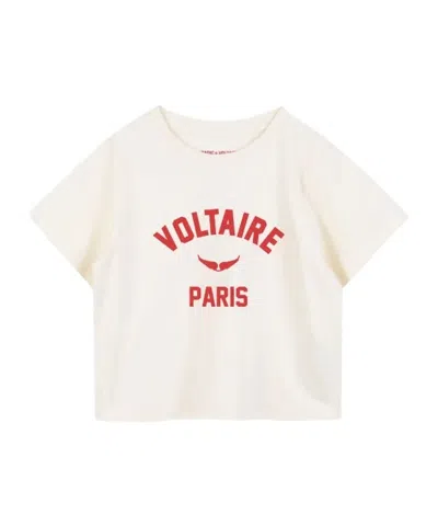 Zadig & Voltaire Kids' Logo-print T-shirt In Neutral