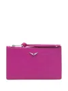 Zadig & Voltaire Long Eternal Leather Coin Purse In 紫色
