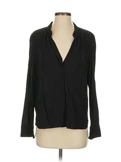Pre-owned Zadig & Voltaire Long Sleeve Blouse In Black