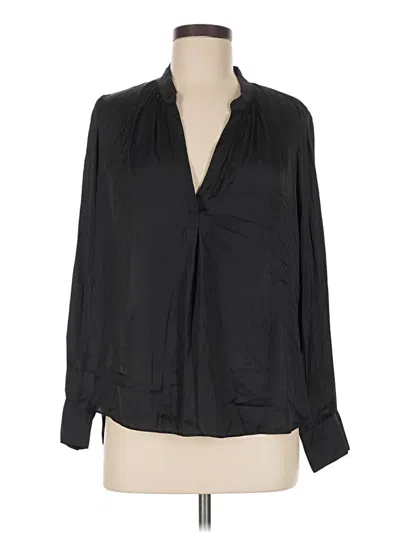 Pre-owned Zadig & Voltaire Long Sleeve Blouse In Black