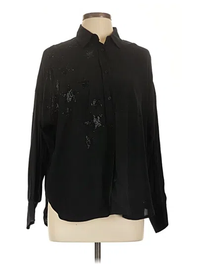 Pre-owned Zadig & Voltaire Long Sleeve Blouse In Black