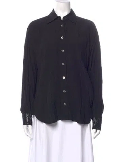 Pre-owned Zadig & Voltaire Long Sleeve Blouse In Blue
