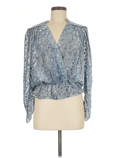 Pre-owned Zadig & Voltaire Long Sleeve Blouse In Blue