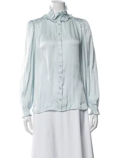 Pre-owned Zadig & Voltaire Long Sleeve Blouse In Blue