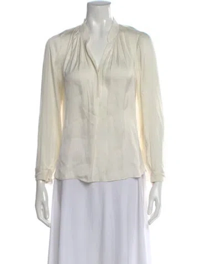 Pre-owned Zadig & Voltaire Long Sleeve Blouse In Neutral
