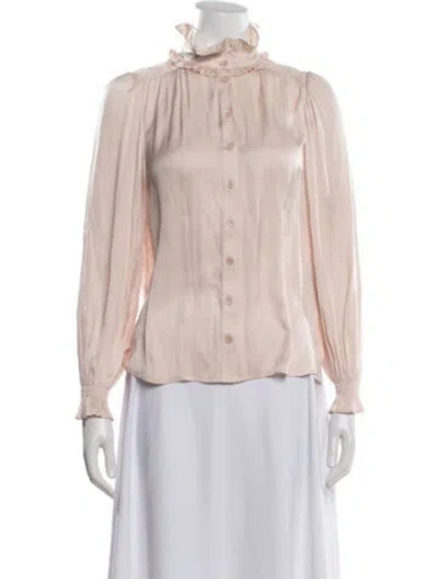 Pre-owned Zadig & Voltaire Long Sleeve Blouse In Neutrals