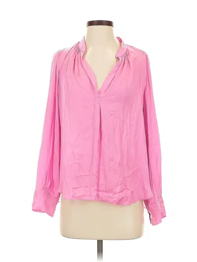 Pre-owned Zadig & Voltaire Long Sleeve Blouse In Pink