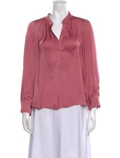 Pre-owned Zadig & Voltaire Long Sleeve Blouse In Pink