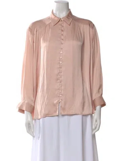 Pre-owned Zadig & Voltaire Long Sleeve Blouse In Pink