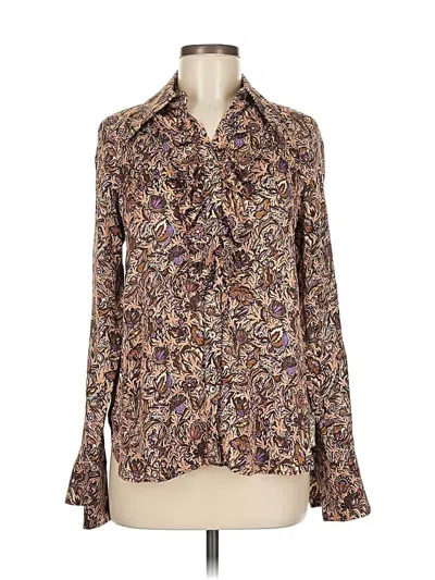 Pre-owned Zadig & Voltaire Long Sleeve Blouse In Purple