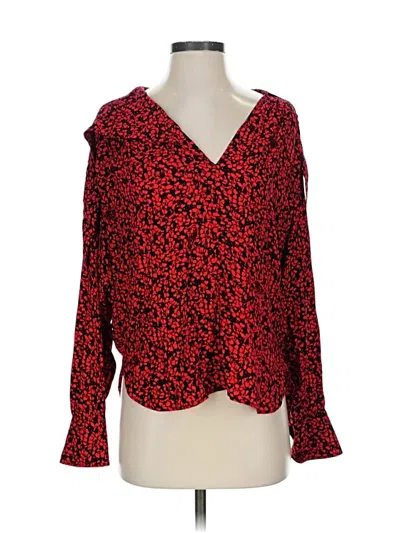 Pre-owned Zadig & Voltaire Long Sleeve Blouse In Red