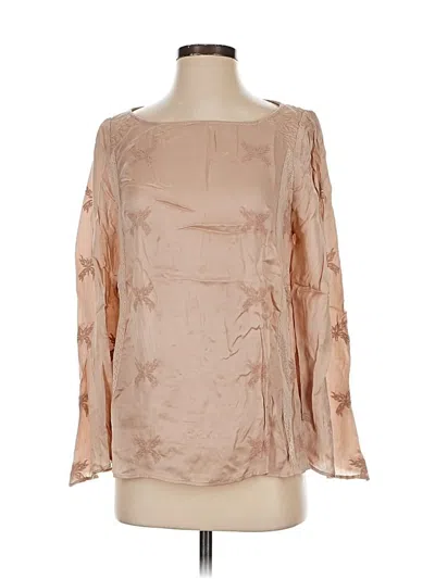 Pre-owned Zadig & Voltaire Long Sleeve Blouse In Tan